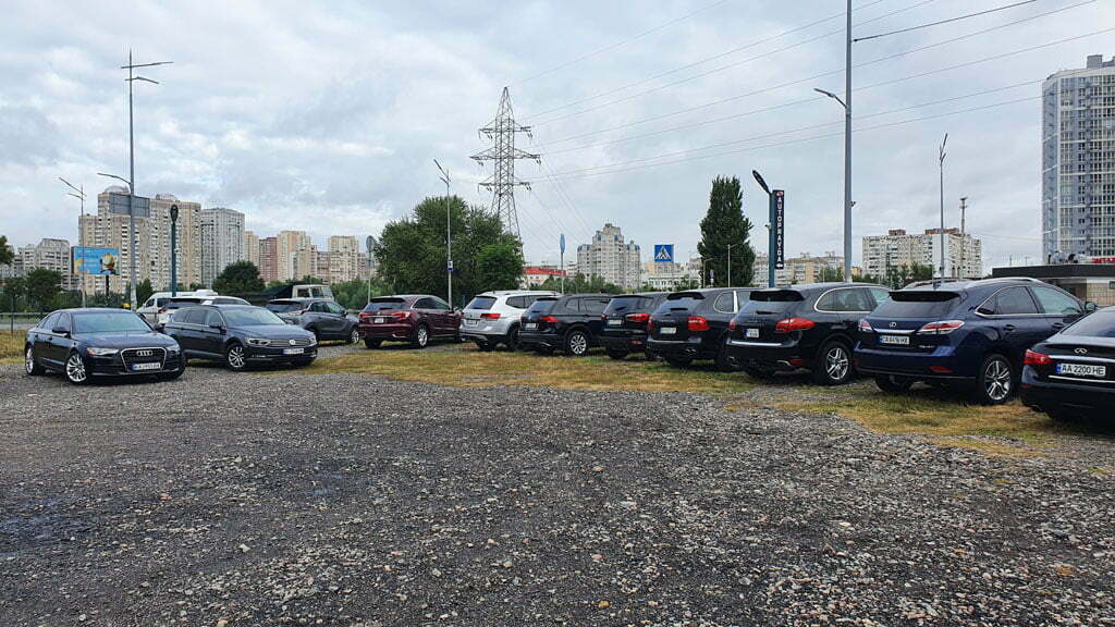 A car lot for the sale of cars